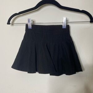 Black Mini tennis skirt, built-in shorts 3T